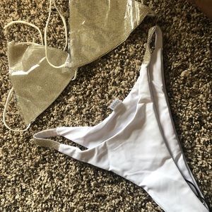 Sequence diamond two-piece swimsuit brand new